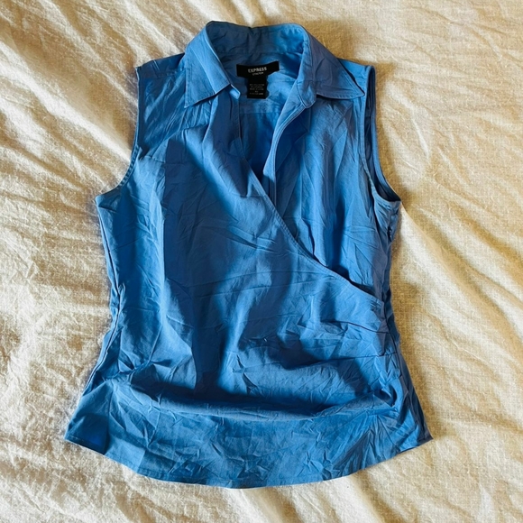 EXPRESS blue top - Picture 9 of 15